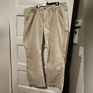 Womens Cream Bootcut Corduroys